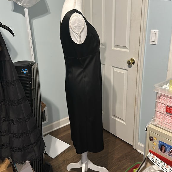 Donna Ricco Net York Black Silky Sleeveless LBD Cocktaill Dress - Worn Once! - Picture 5 of 9